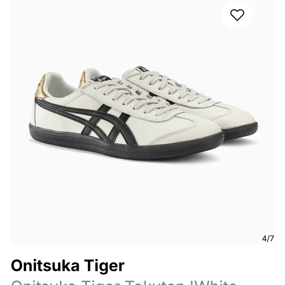 Onitsuka Tiger by Asics White and Black Athletic Shoes Classic Design